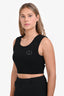 Gucci Black Spandex GG Crop Top Size L
