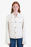 Versace White 'La Medusa' Denim Jacket Size 50
