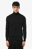 Moncler Black Cotton Turtleneck Sweater Size L Mens