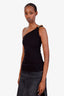 Givenchy Black Chain Strap One Shoulder Top Size 34