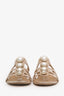 Pre-loved Chanel™ Beige Embellished Suede Slingback Sandals Size 35.5