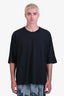 Issey Miyake Homme Plisse Black Cotton T-Shirt Size 3