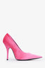Balenciaga Pink Velvet Pointed Toe Heels Size 38