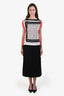 Max Mara Black Wool Long Skirt Size 8