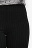 Toteme Black Stripe Stirrup Leggings Size S