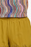 Gold Hawk Olive Green Silk/Lace Shorts Size XS