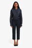 Thom Browne Navy Structured Denim Trousers Size 38