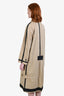 Burberry Tan Novacheck Reversible Utility Trench Coat Size 4