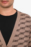 Balenciaga Brown BB Logo All Over Cardigan Size 4