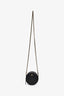 Pre-loved Chanel™ 2018 19 Black Quilted Lambskin Leather Round Bag