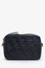 Fendi Black Leather Zucca FF Embossed Crossbody Camera Bag