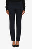 The Row Navy Straight Leg Tailored Trousers Size 6