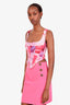 Miaou Pink Printed Corset Top Size XS