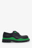 Bottega Veneta Black/Green Leather Tire Lace-up Derby Size 42 Mens