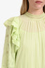 Ulla Johnson Green Lace Ruffle Maxi Dress Size 4