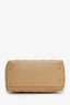 Christian Dior 2010 Beige Cannage Leather Soft Lady Dior Tote