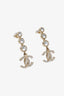 Pre-loved Chanel™ 2021 Crystal Coco Mark Dangling Earrings