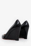 Christian Louboutin Black Patent 85mm Wedges Size 41