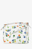 Loewe White/Multicolour Leather Small 'Flower Bianco' Puzzle Bag