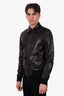 Ralph Lauren Purple Label Black Leather Henfield Plonge Jacket Size S Mens