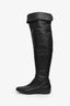 Guiseppe Zanotti Black Leather Knee High Boots Size 35.5