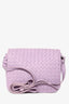 Bottega Veneta Lilac Nappa Intrecciato Full Flap Crossbody