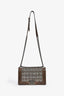 Pre-loved Chanel™ 2013 2014 Brown/Grey Leather Tweed Medium Boy Bag SHW
