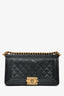 Pre-loved Chanel™ 2014 Black Caviar Leather Medium Boy Bag