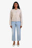Toteme Light Wash Denim Tapered Jean Size 27