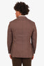 Brunello Cucinelli Purple Linen Single Breasted Blazer Size 48 Mens