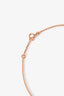Hermès Rose Gold 'Farandole' Pendant Anchor Chain Motif Necklace