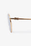 Miu Miu Brown Round Logo Sunglasses