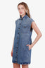 Prada Blue Denim Sleeveless Mini Dress Size 38