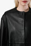 Loulou Studio Black Lamb Leather Buttoned Jacket Size 36