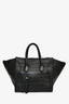 Celine Vintage Croc Embossed Luggage Phantom Tote