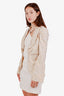 Chloe Nude Silk Jacquard Blazer Size 42