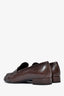 Prada Brown Leather Penny Loafers Size 38