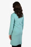 Moschino Couture! Turquoise Wool Midi Coat Size 6