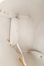 Balmain White Leather Embleme Tote Bag