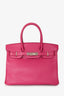 Hermès 2011 Candy Collection Rose Tyrien Chevre Birkin 30 PHW