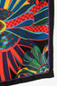Hermès Multicolour Silk Les Flots du Cheval Small Square Scarf