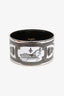 Hermès Palladium Multicolour Enamel 'Grand Apparant' Equestrian Extra Wide Bangle