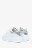 Alexander McQueen White/Silver Oversized Sneakers Size 38.5
