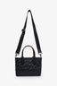 Christian Louboutin Black Leather Cabata Embossed Tote Bag with Strap
