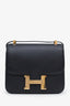 Hermès 2020 Noir Epsom Leather Constance 24 GHW
