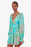 Hemant & Nandita Blue Ruffled 'Anaheeta' Mini Dress Size S