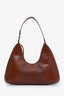 By Far Brown Lizard-Effect Leather Amber Shoulder Bag