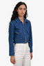 Rag & Bone Blue Denim Cropped Jean Jacket Size XS