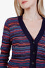 M Missoni Blue/Pink/Orange Striped Cardigan Size 8