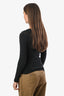 Doen Black Cotton Scoop Neck Long Sleeve Romy Top Size S